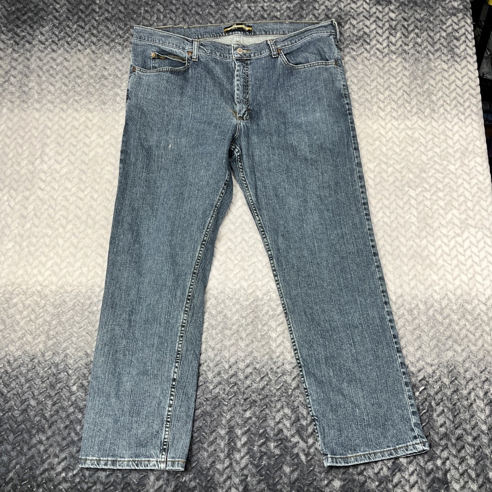 Lee Jeans 40x30 Mens Dark Wash Regular Fit Straight Leg Vintage 90s y2k